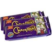PACK de 3 Galletitas CHOCOLINAS de Chocolate de BAGLEY. Las autenticas galletitas Argentinas. Pack especial Chocotorta.